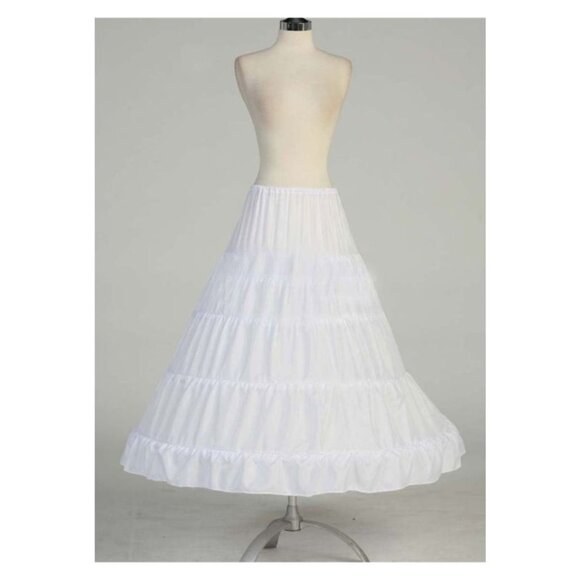 Petticoat Crinoline 4 Hoop Skirt for Quinceanera Dresses & Ball Gowns - Picture 1 of 2
